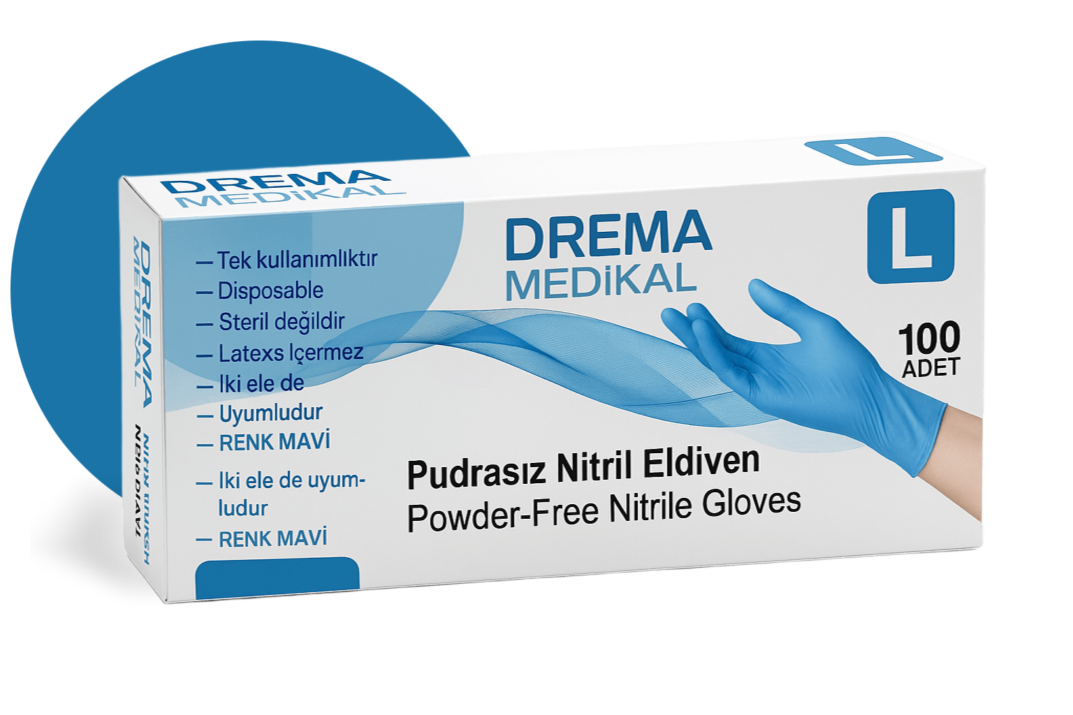 Pudrasız Nitril Eldiven